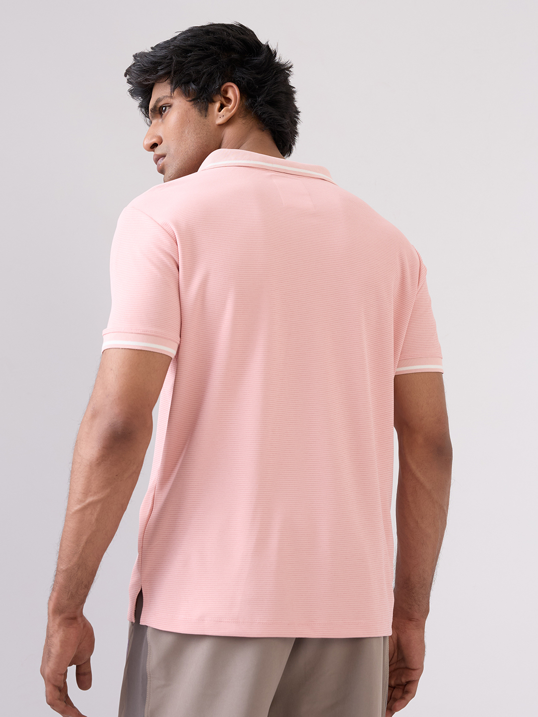 Hardik Pandya Men MVP Polo Neck Casual Wear Pink T-Shirt (4)