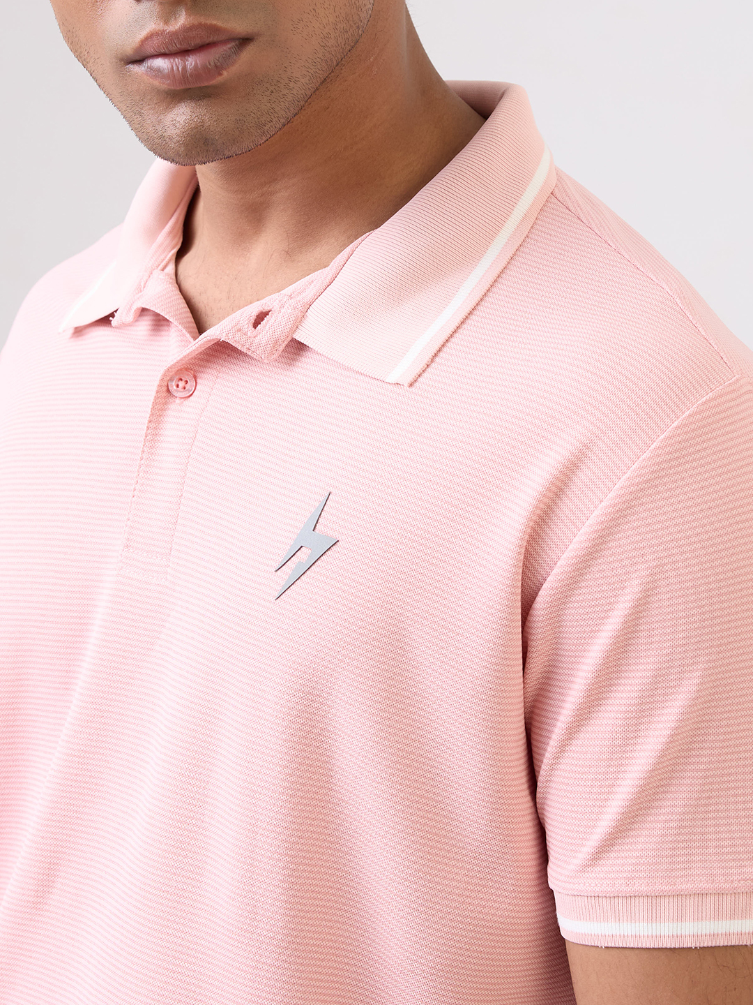 Hardik Pandya Men MVP Polo Neck Casual Wear Pink T-Shirt (5)