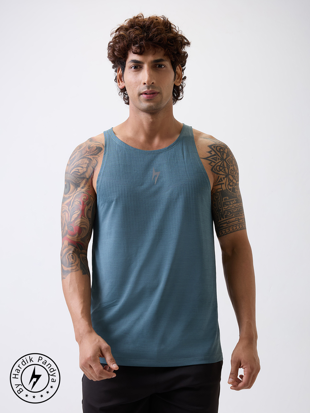 HP Teal Round Neck Vests