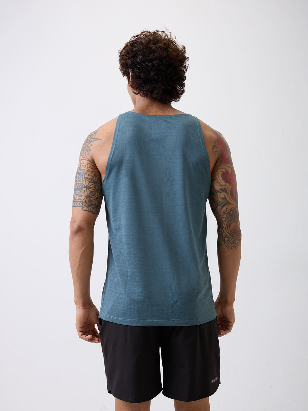 Hardik Pandya HP Teal Round Neck Vests (6)