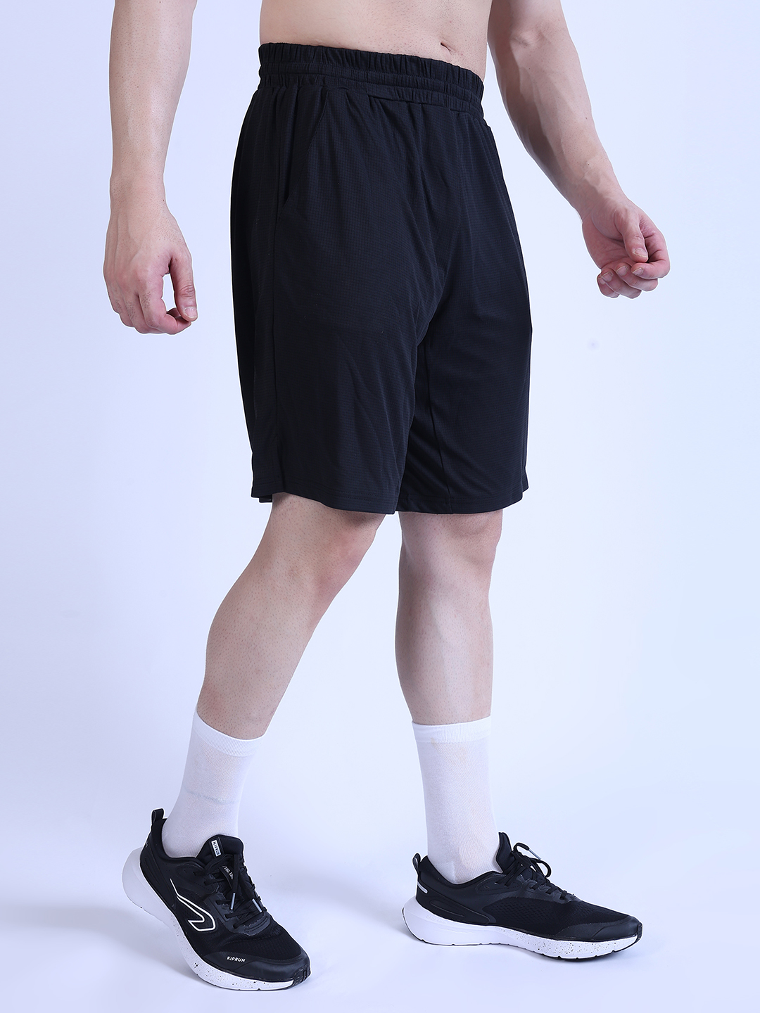 Hardik Pandya Men Adaptive Athletic Lightweight Activewear Black Short for Workout, Gym, Running, Yoga and Sports (5)