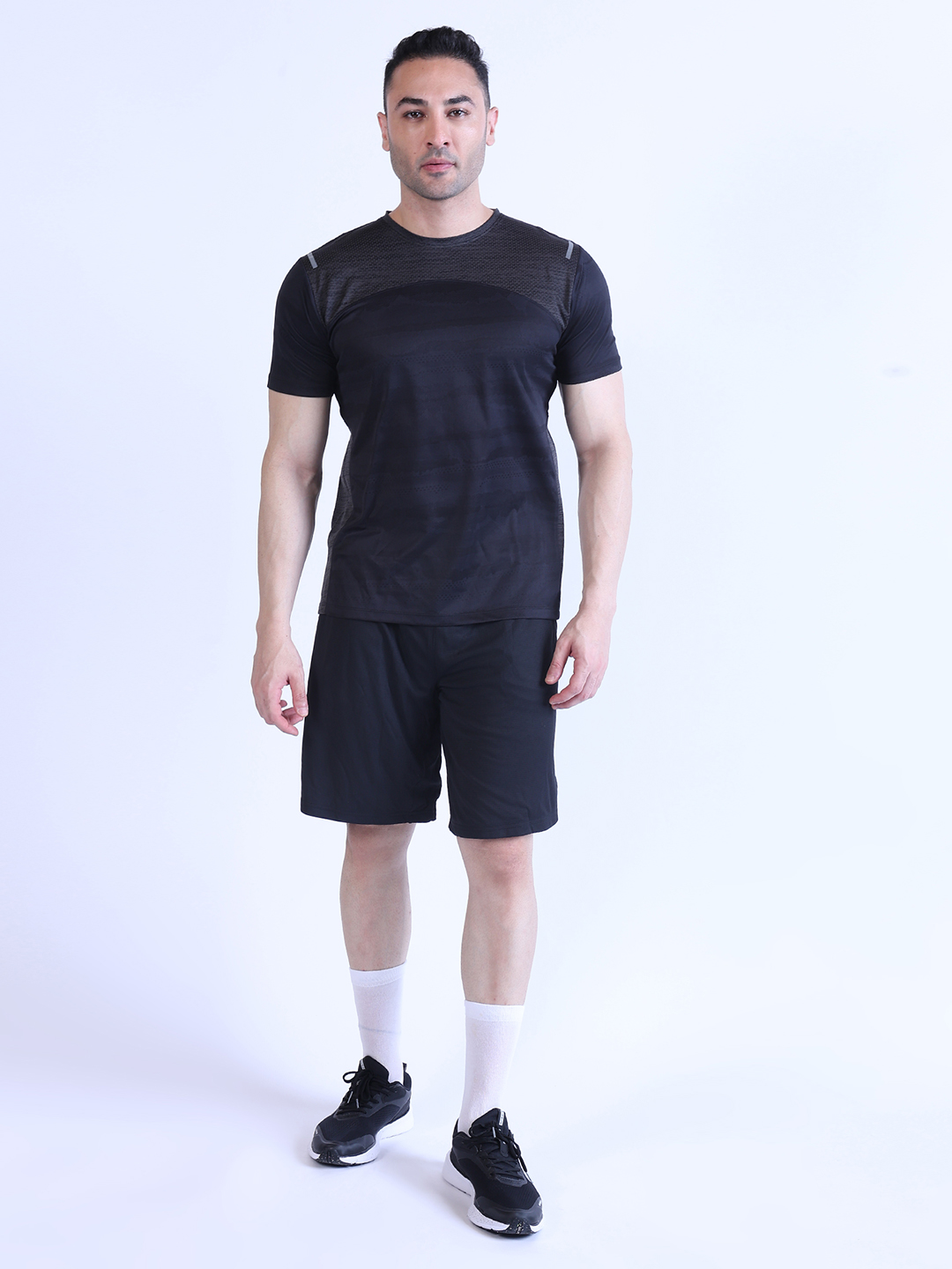 Hardik Pandya Men Adaptive Athletic Lightweight Activewear Black Short for Workout, Gym, Running, Yoga and Sports (7)