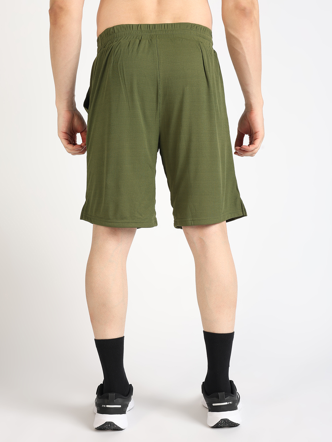 Hardik Pandya Men Adaptive Athletic Lightweight Activewear Olive Short for Workout, Gym, Running, Yoga and Sports (4)
