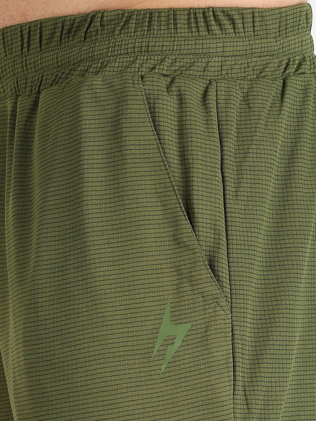 Hardik Pandya Men Adaptive Athletic Lightweight Activewear Olive Short for Workout, Gym, Running, Yoga and Sports (8)