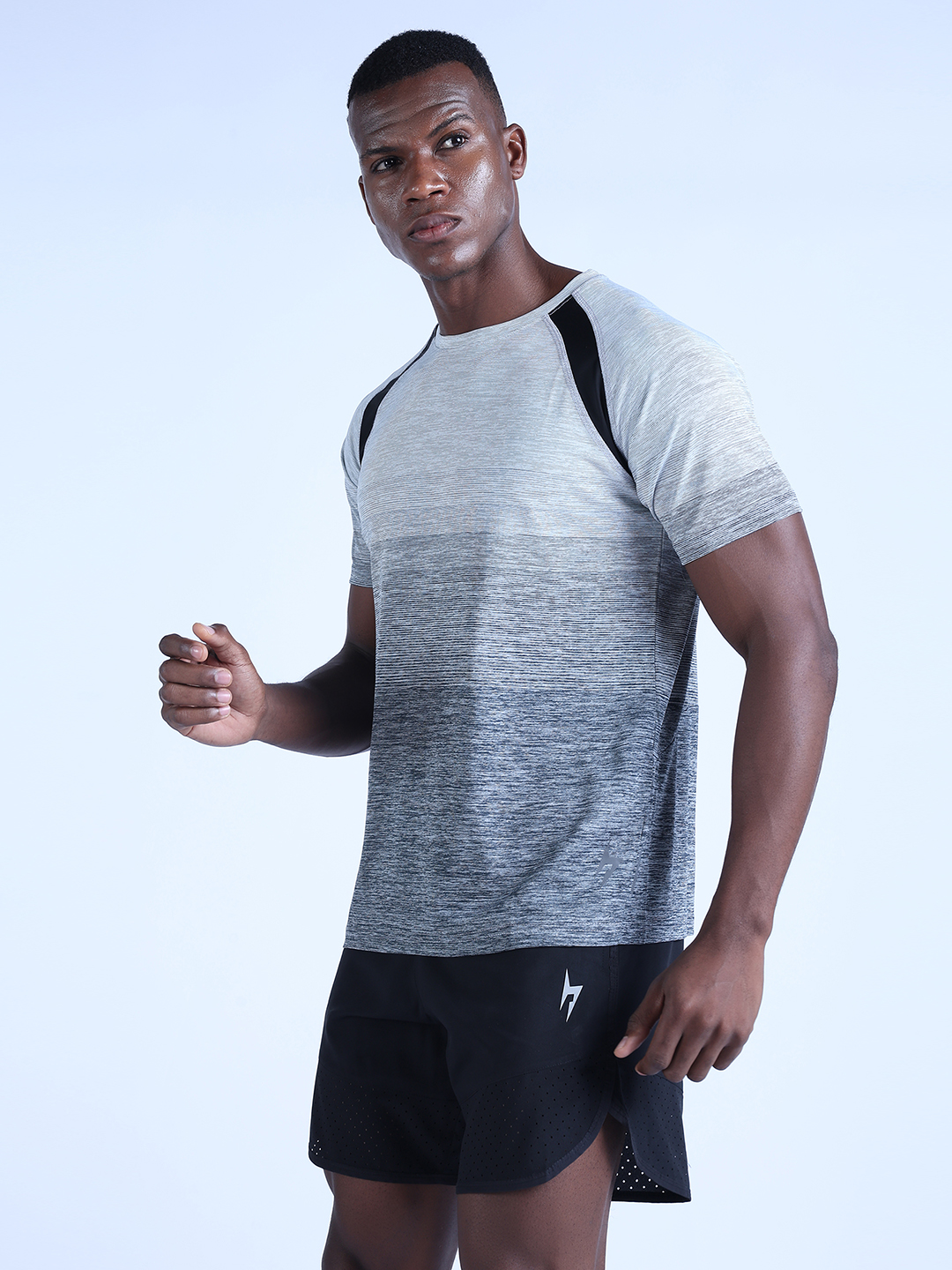 Hardik Pandya Men All-Rounder Quick Dry Round Neck Anthra Melange T-Shirt for Gym, Running, Yoga, Indoor & Outdoor Sport (4)