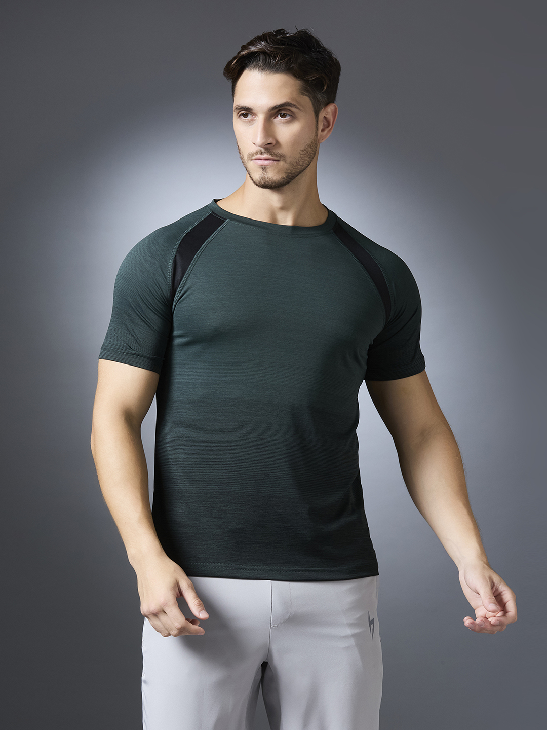 Hardik Pandya Men All-Rounder Quick Dry Round Neck Olive T-Shirt for Gym, Running, Yoga, Indoor & Outdoor Sports (3)