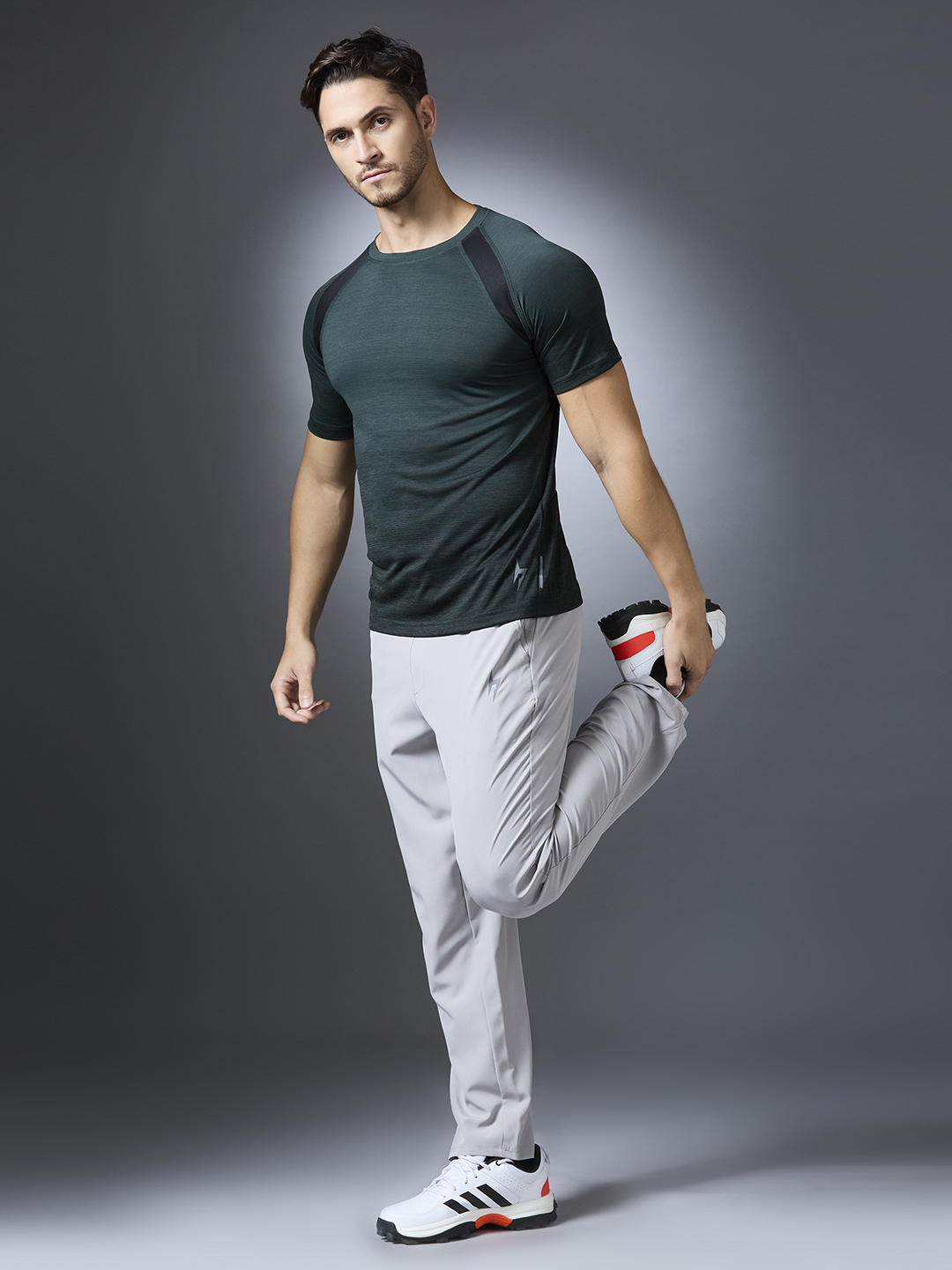 Hardik Pandya Men All-Rounder Quick Dry Round Neck Olive T-Shirt for Gym, Running, Yoga, Indoor & Outdoor Sports (6)