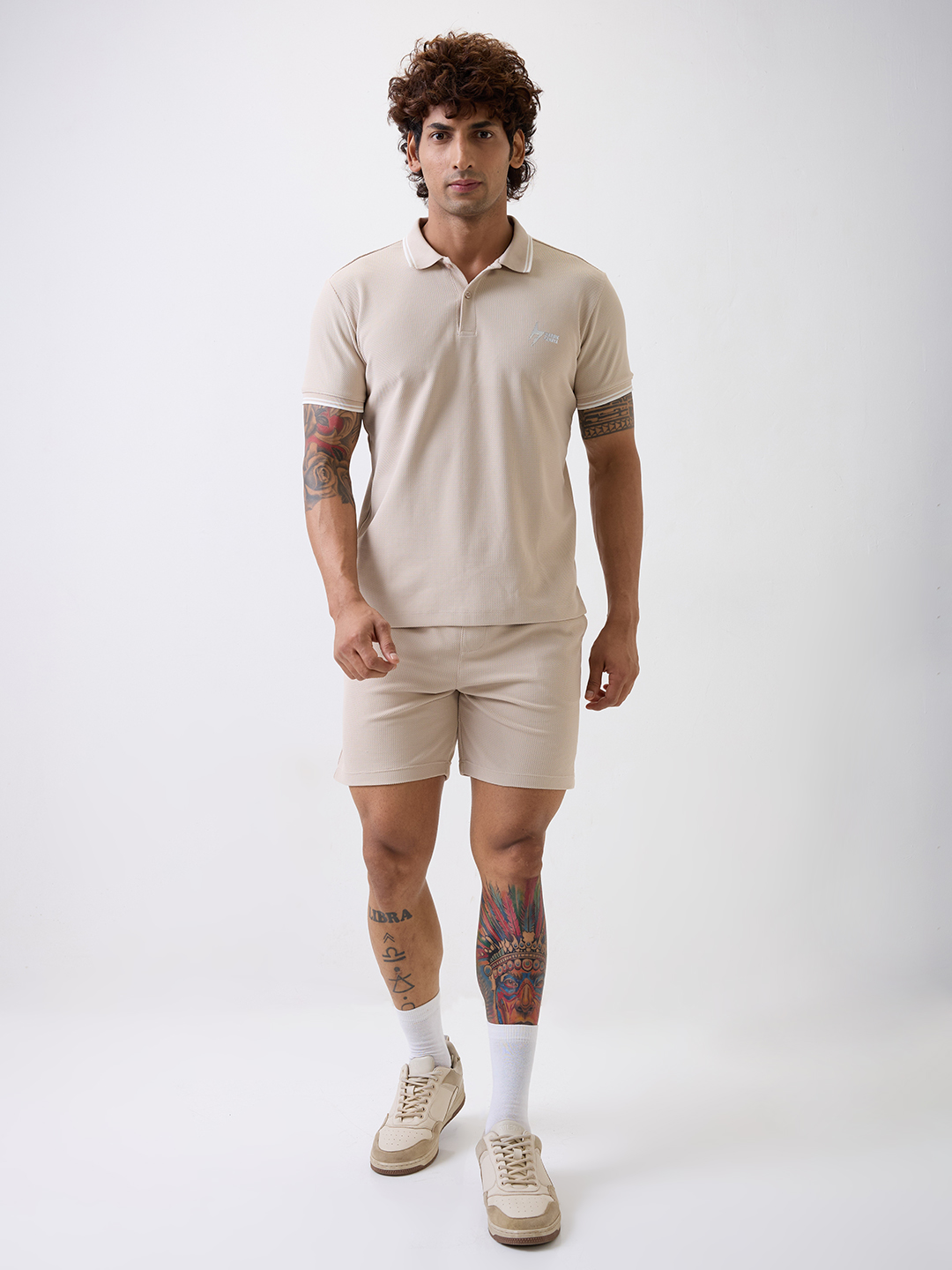 Hardik Pandya Men All-Terrain Co-ord Set in Beige, Stretchable and Textured with Heavy Gauge Premium Fabric (2)