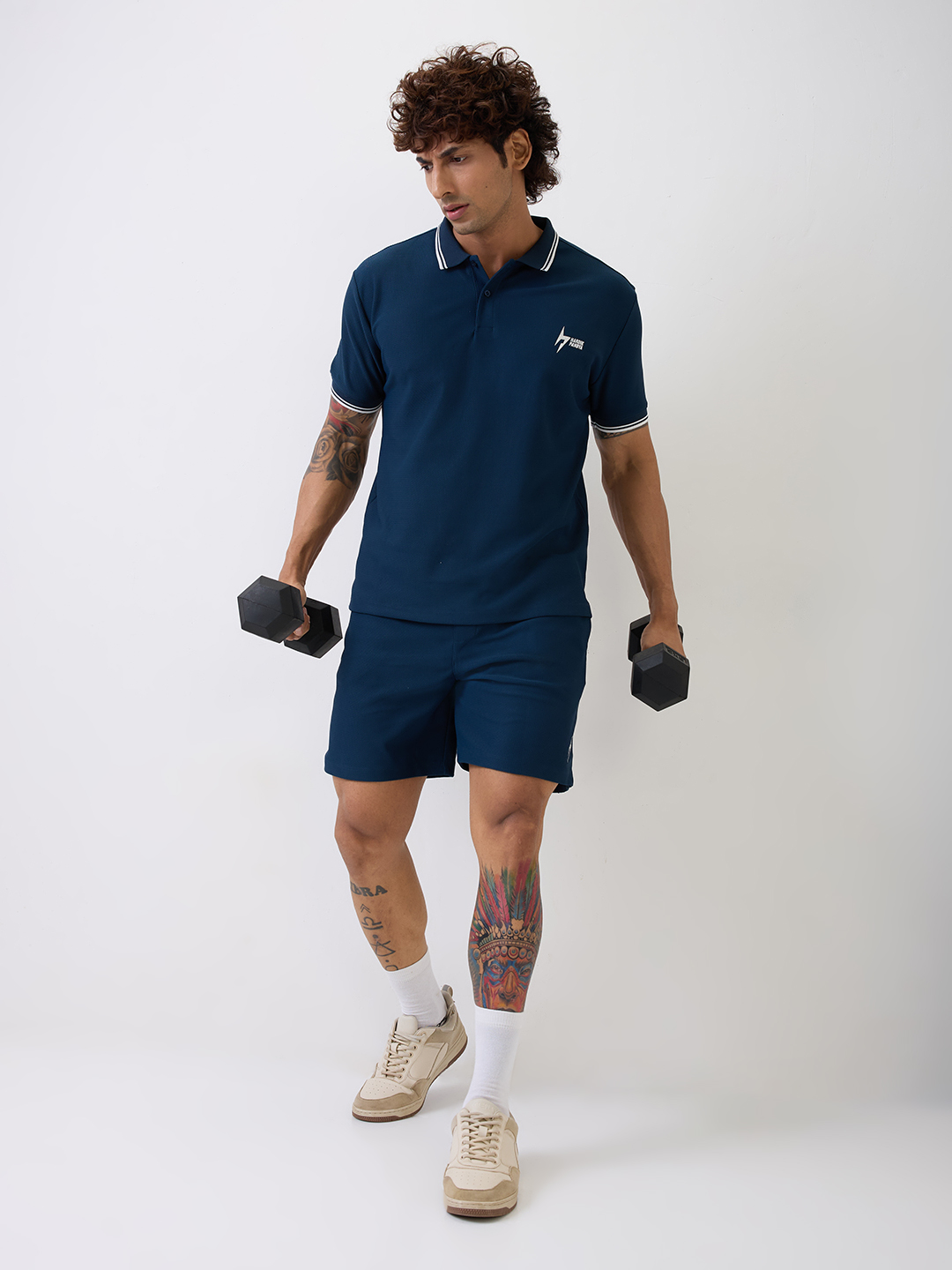 Hardik Pandya Men All-Terrain Co-ord Set in Dark Teal, Stretchable and Textured with Heavy Gauge Premium Fabric (2)