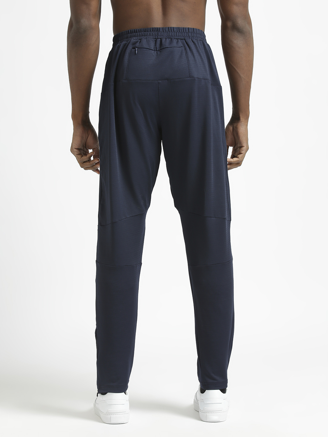 Hardik Pandya Men Ankle-Zip Active Wear Navy Blue Track Pant for Workout, Gym, Running, Yoga and Sports (4)