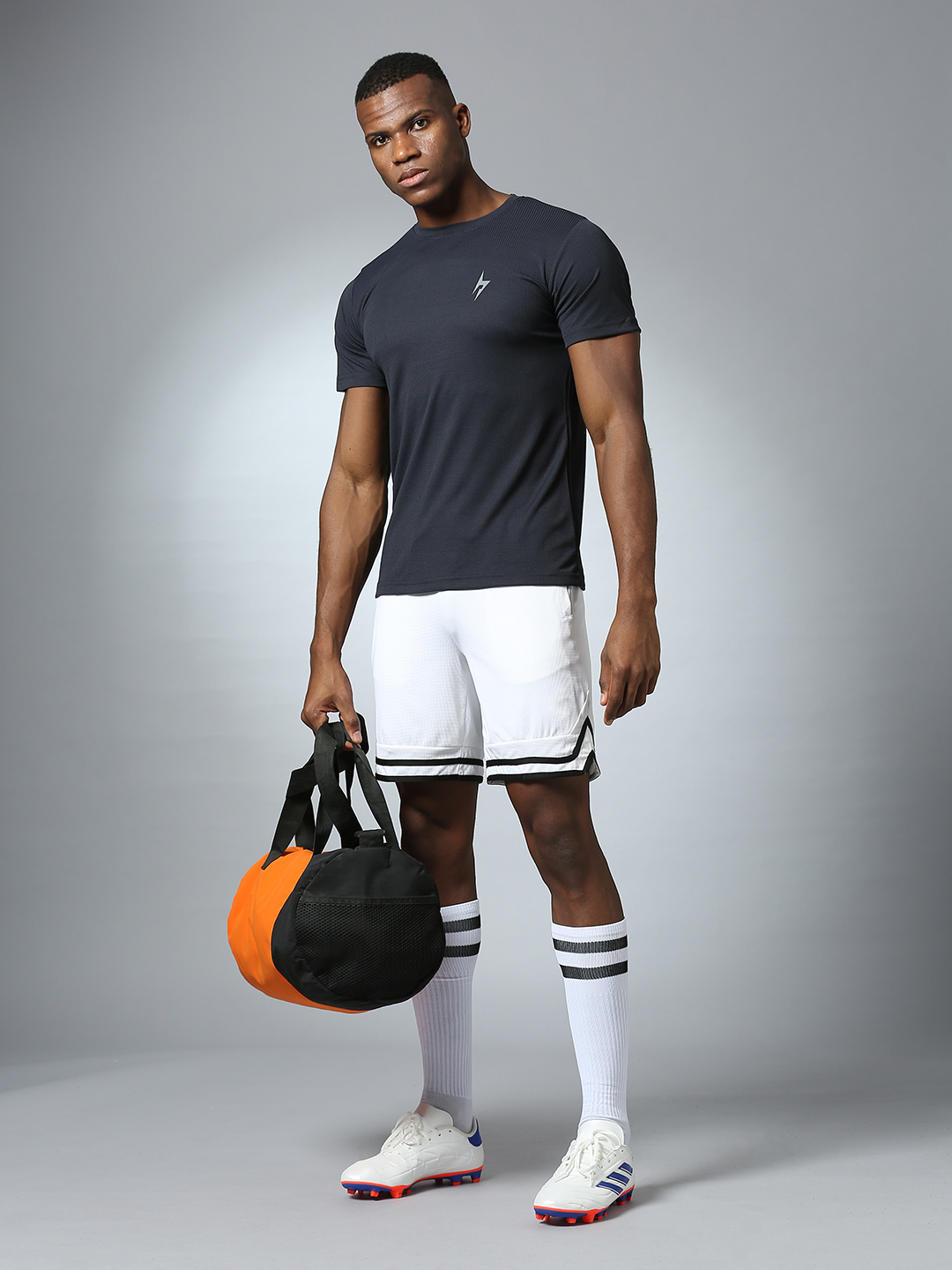 Hardik Pandya Men Compression Round Neck Quick Dry Grey T-Shirt for Gym, Running, Yoga, Indoor & Outdoor Sports (5)