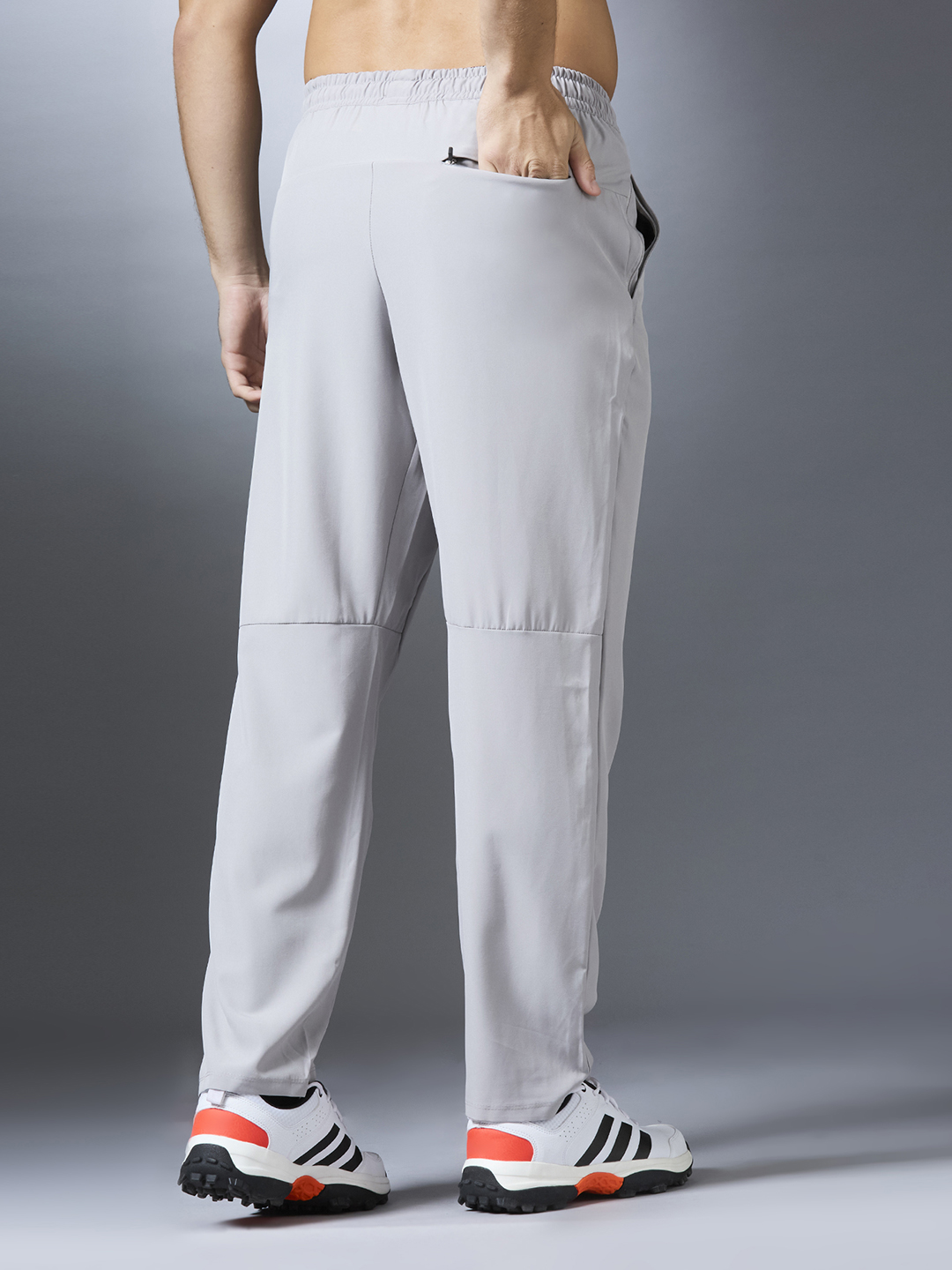 Hardik Pandya Men Dynamic Active Wear Grey Track Pant for Workout, Gym, Running, Yoga and Sports (4)