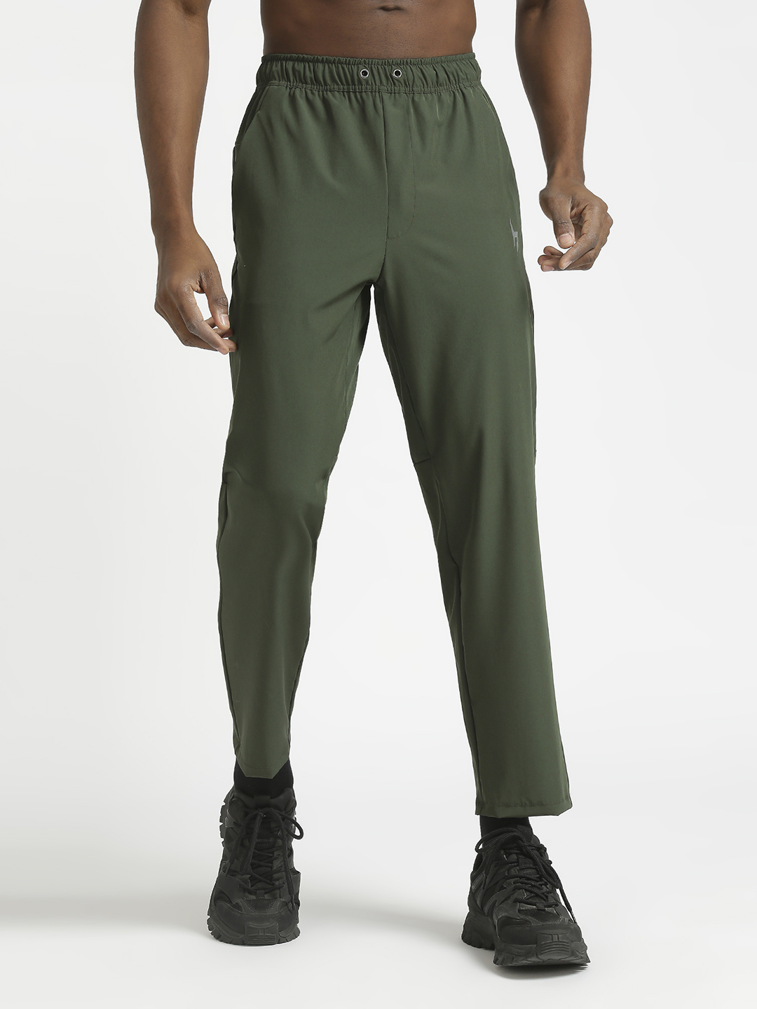 Men Dynamic Active Wear Olive Track Pant for Workout, Gym, Running, Yoga and Sports