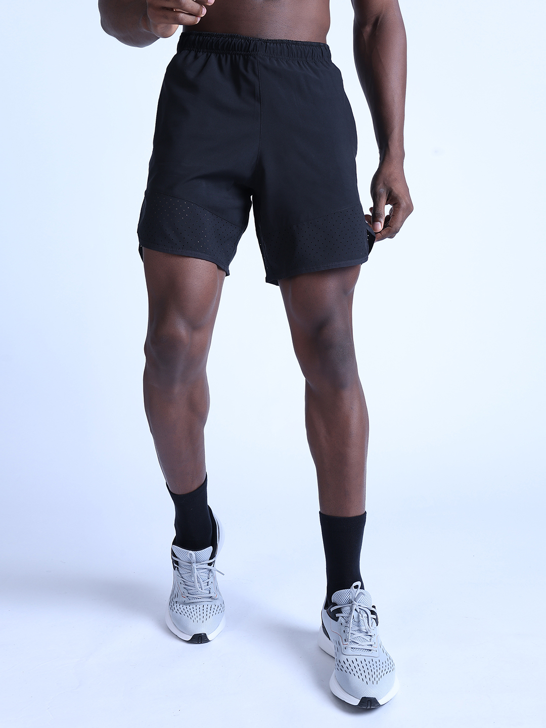 Hardik Pandya Men Flex Versatile Athletic Lightweight Activewear Black Shorts for Workout, Gym, Running, Yoga and Sports (2)