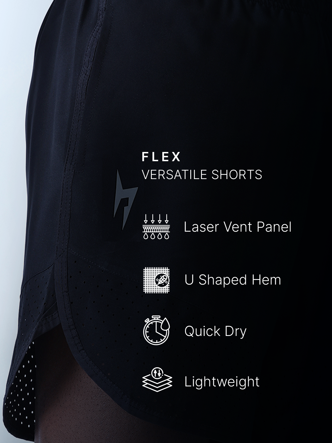Hardik Pandya Men Flex Versatile Athletic Lightweight Activewear Black Shorts for Workout, Gym, Running, Yoga and Sports (9)