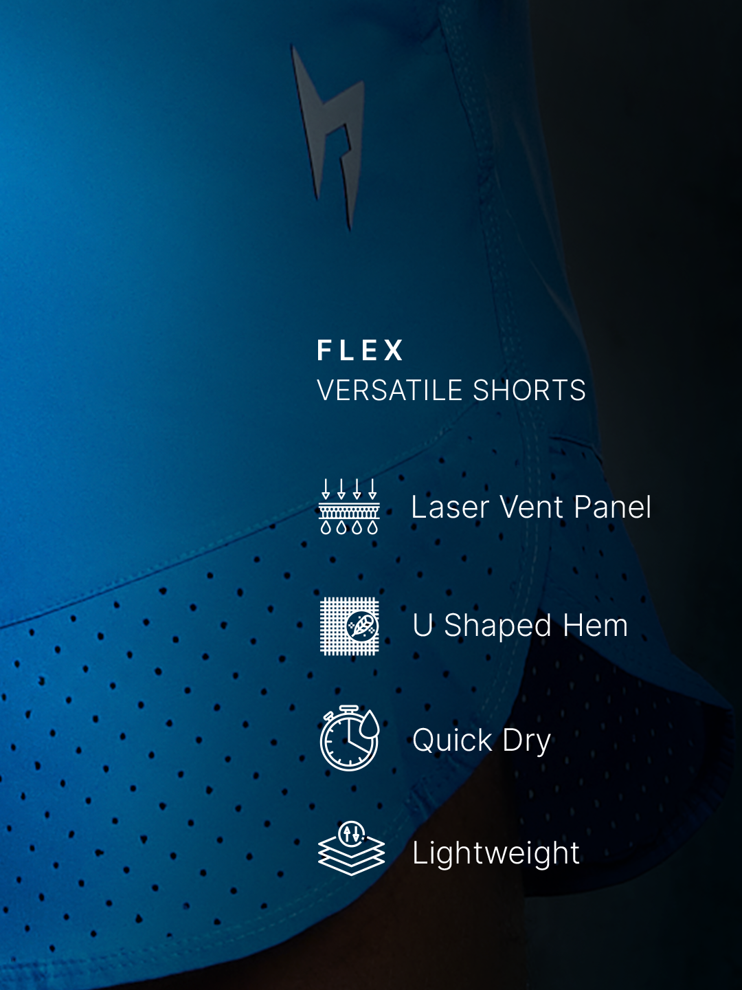 Hardik Pandya Men Flex Versatile Athletic Lightweight Activewear Blue Shorts for Workout, Gym, Running, Yoga and Sports (10)