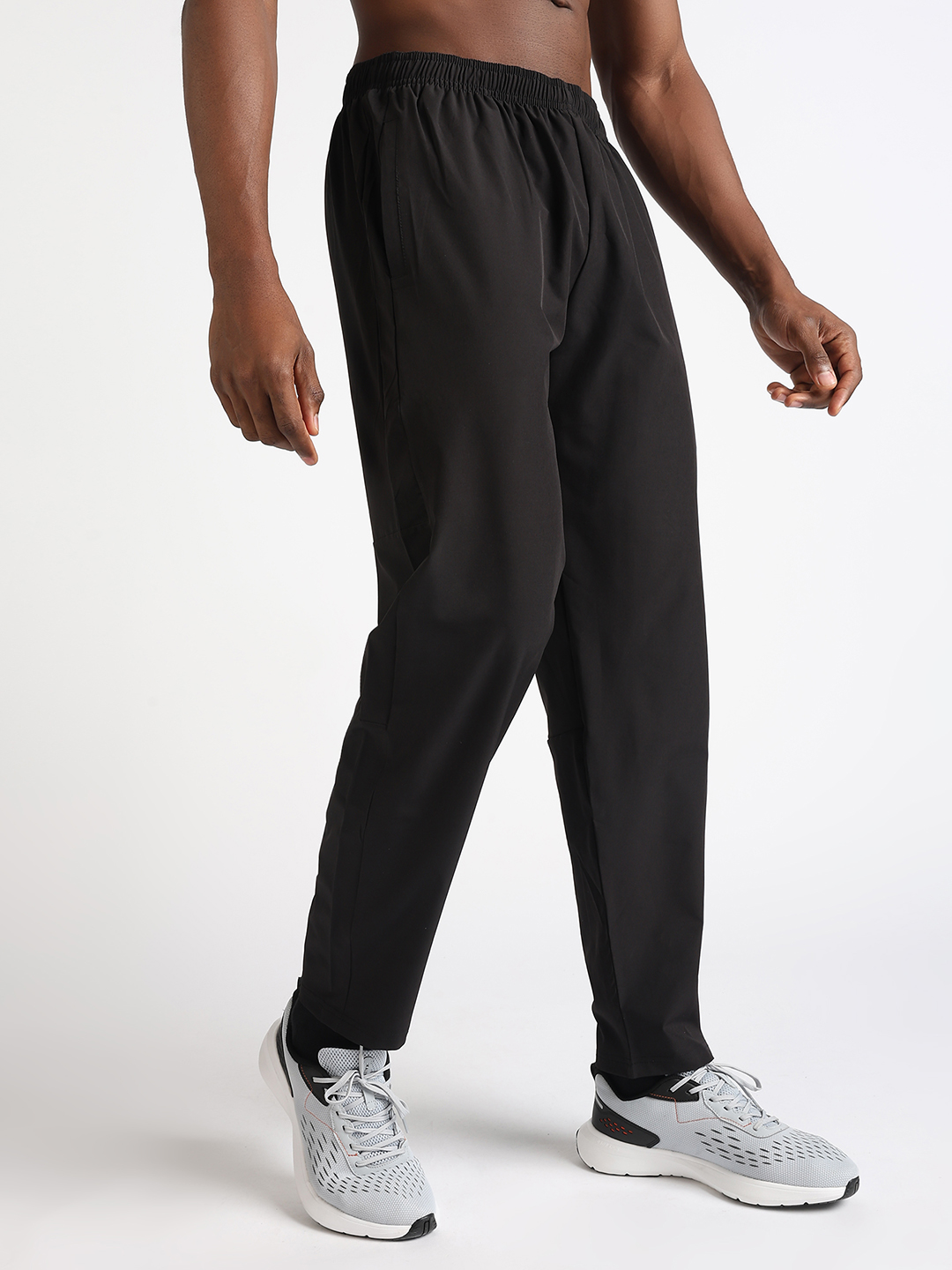 Hardik Pandya Men Level-Up Active Wear Black Track Pant for Workout, Gym, Running, Yoga and Sports (4)