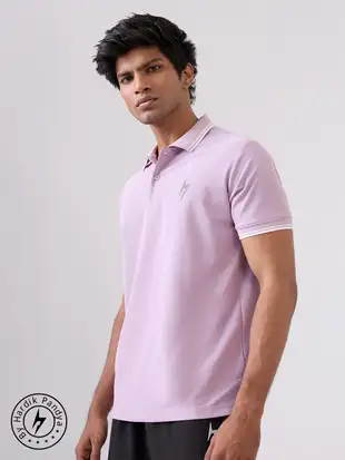 Hardik Pandya Men MVP Polo Neck Casual Wear Dusty Pink T-Shirt (1) Hardik Pandya Men MVP Polo Neck Casual Wear Dusty Pink T-Shirt (1)