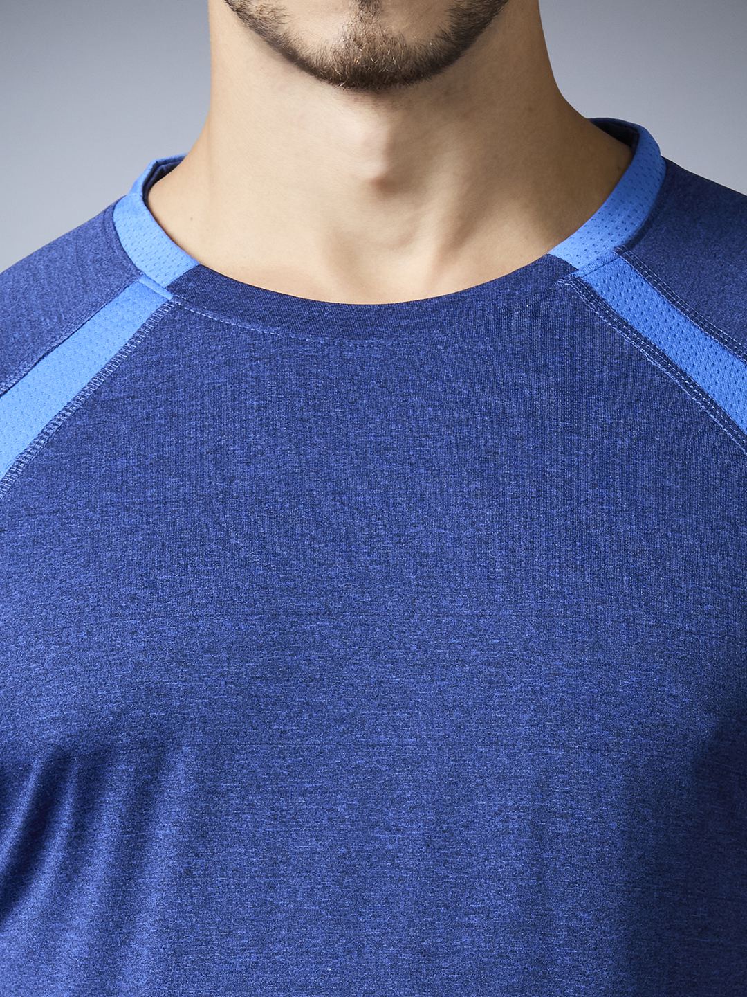 Hardik Pandya Men Nucleus Round Neck Quick Dry Indigo T-Shirt for Gym, Running, Yoga, Indoor & Outdoor Sports (9)
