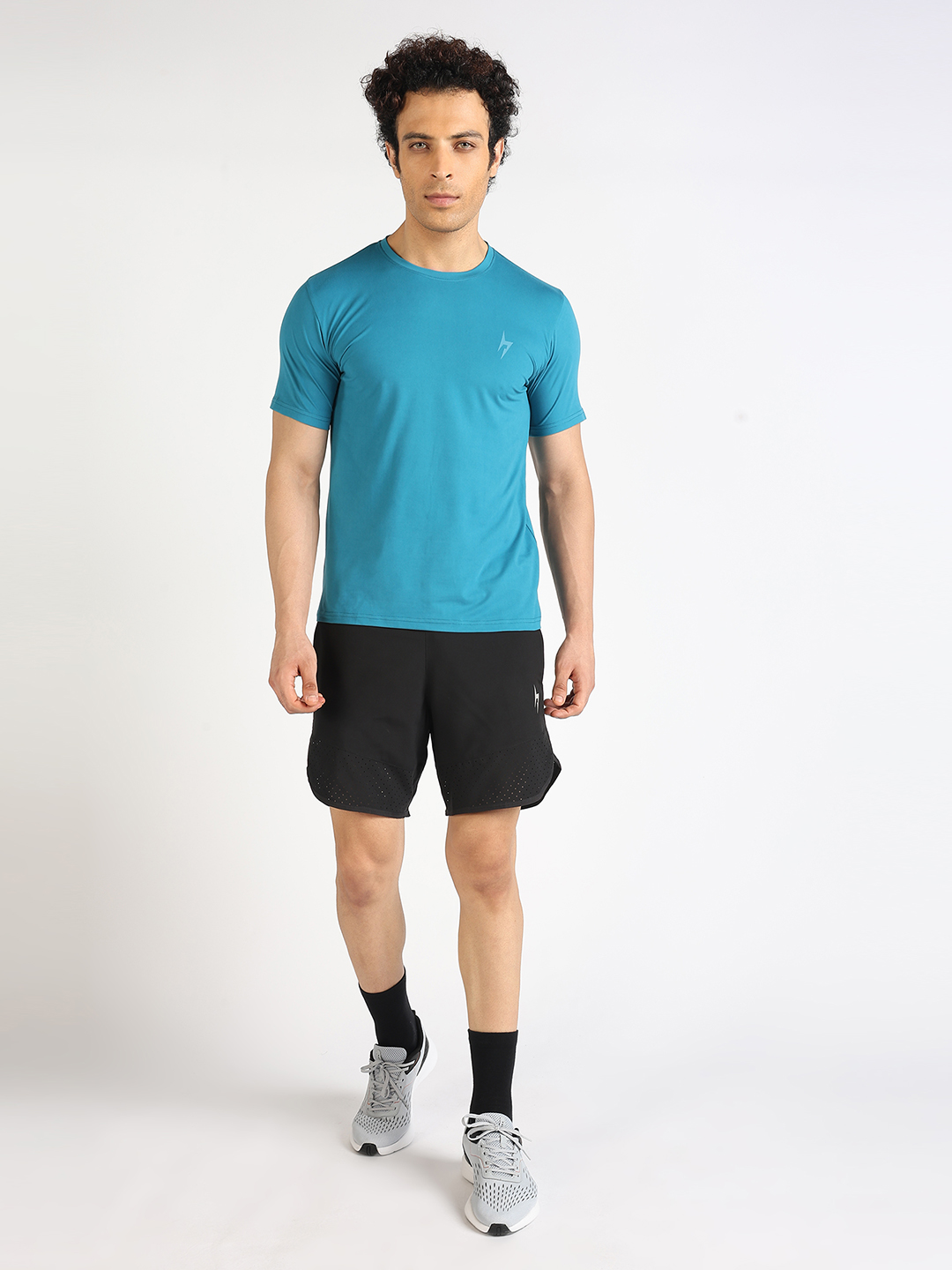 Hardik Pandya Men Performance Round Neck Quick Dry Blue T-Shirt for Gym, Running, Yoga, Indoor & Outdoor Sports - Custom (6)