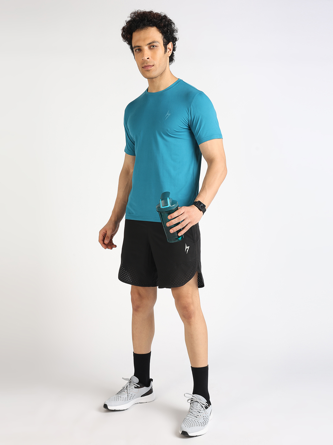 Hardik Pandya Men Performance Round Neck Quick Dry Blue T-Shirt for Gym, Running, Yoga, Indoor & Outdoor Sports - Custom (7)
