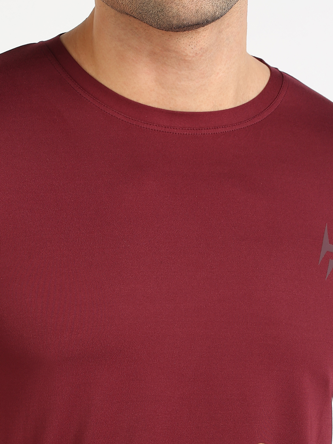 Hardik Pandya Men Performance Round Neck Quick Dry Maroon T-Shirt for Gym, Running, Yoga, Indoor & Outdoor Sports - Cust (10)