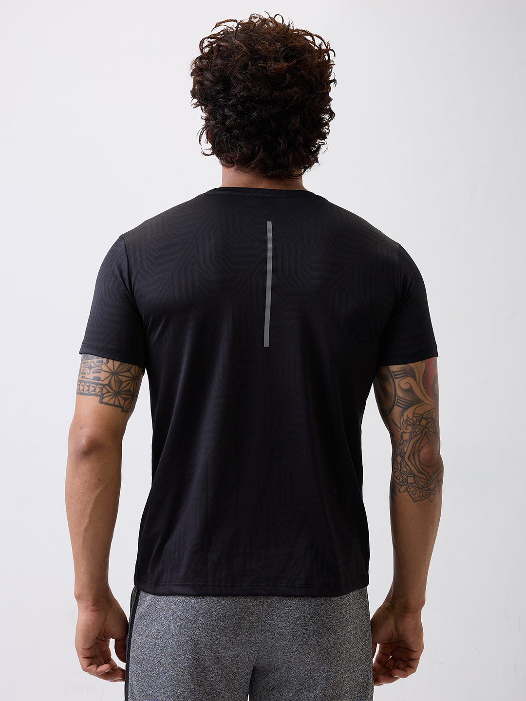 Hardik Pandya Men Rush Round Neck Quick Dry Black T-Shirt for Gym, Running, Yoga, Indoor & Outdoor Sports (5)