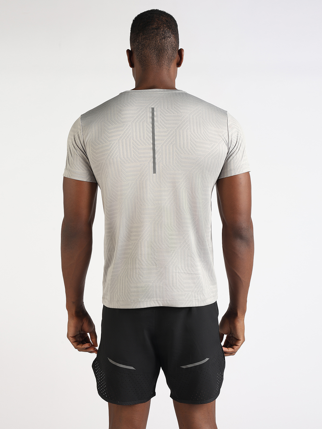 Hardik Pandya Men Rush Round Neck Quick Dry Light Grey T-Shirt for Gym, Running, Yoga, Indoor & Outdoor Sports (4)