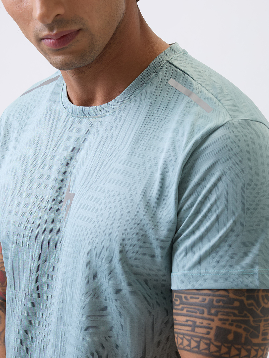 Hardik Pandya Men Rush Round Neck Quick Dry Sea Green T-Shirt for Gym, Running, Yoga, Indoor & Outdoor Sports (3)