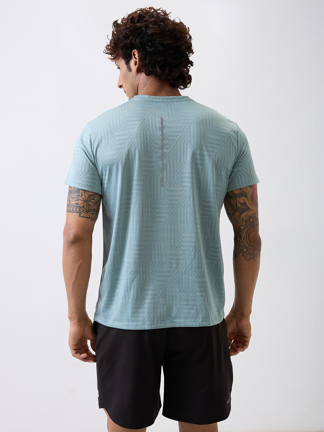 Hardik Pandya Men Rush Round Neck Quick Dry Sea Green T-Shirt for Gym, Running, Yoga, Indoor & Outdoor Sports (6)