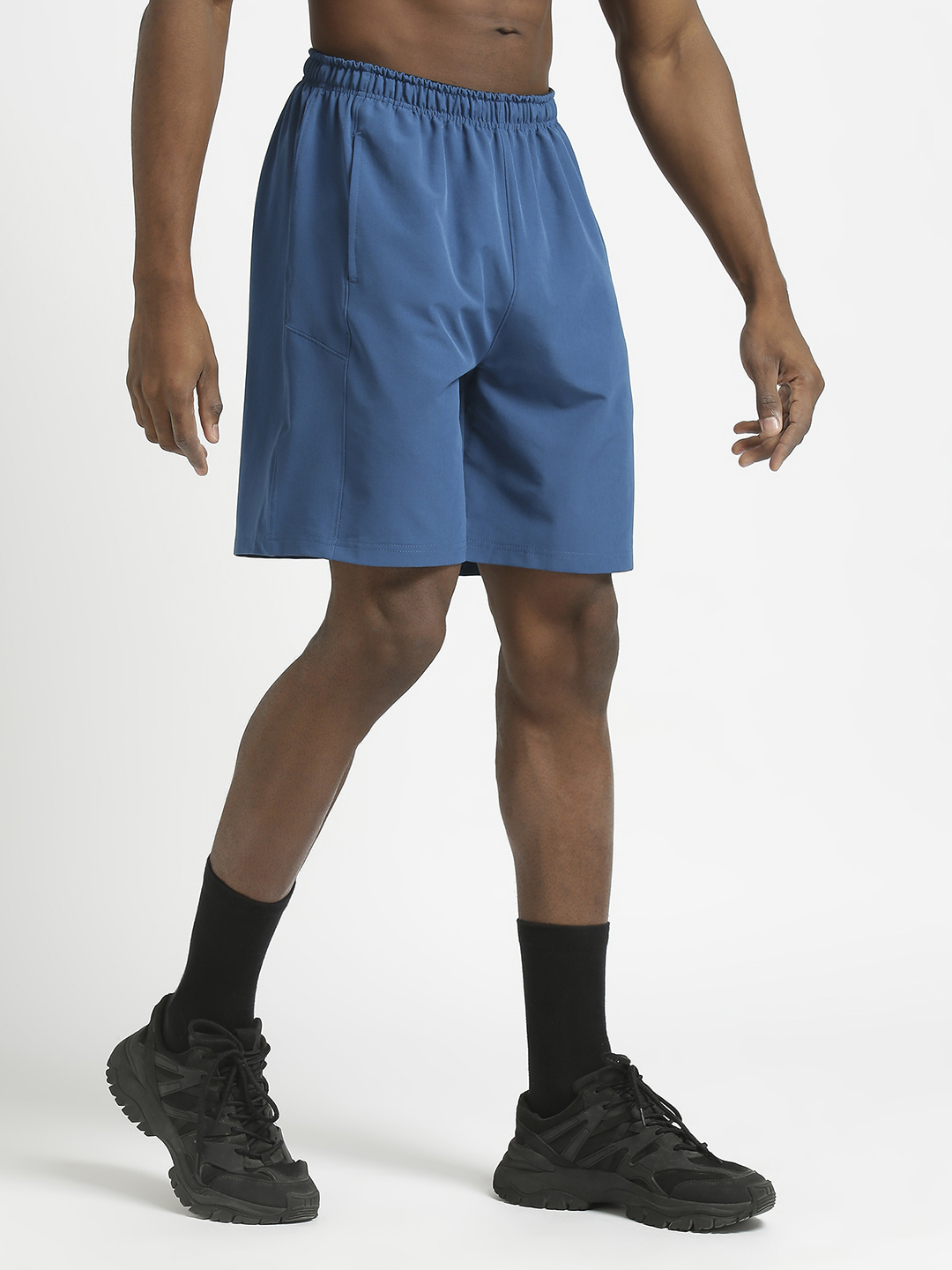 Hardik Pandya Men Swift Athletic Lightweight Activewear Teal Shorts for Workout, Gym, Running, Yoga and Sports (4)