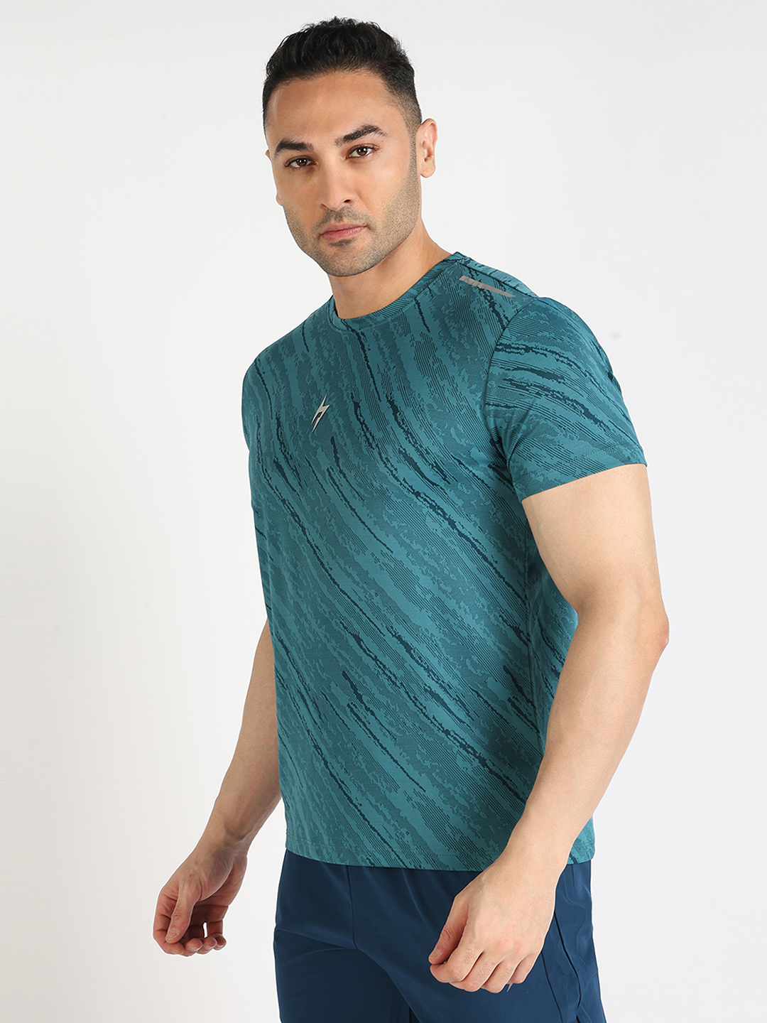 Hardik Pandya Men Turbo Round Neck Quick Dry Camo T-Shirt for Gym, Running, Yoga, Indoor & Outdoor Sports (2)