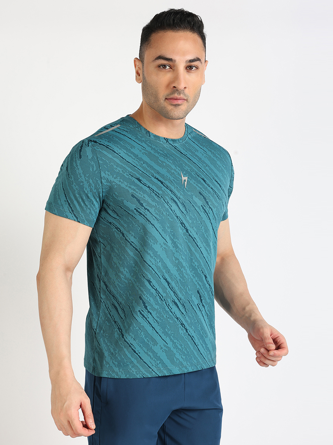Hardik Pandya Men Turbo Round Neck Quick Dry Camo T-Shirt for Gym, Running, Yoga, Indoor & Outdoor Sports (3)