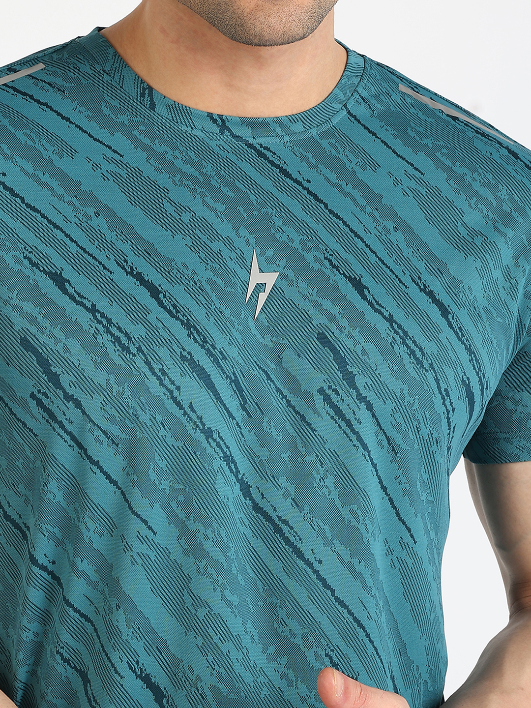 Hardik Pandya Men Turbo Round Neck Quick Dry Camo T-Shirt for Gym, Running, Yoga, Indoor & Outdoor Sports (8)