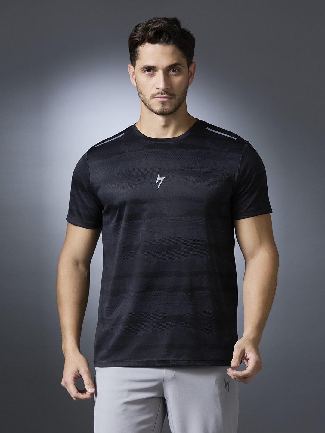 Hardik Pandya Men Turbo Round Neck Quick Dry Camo T-Shirt for Gym, Running, Yoga, Indoor & Outdoor Sports (2)