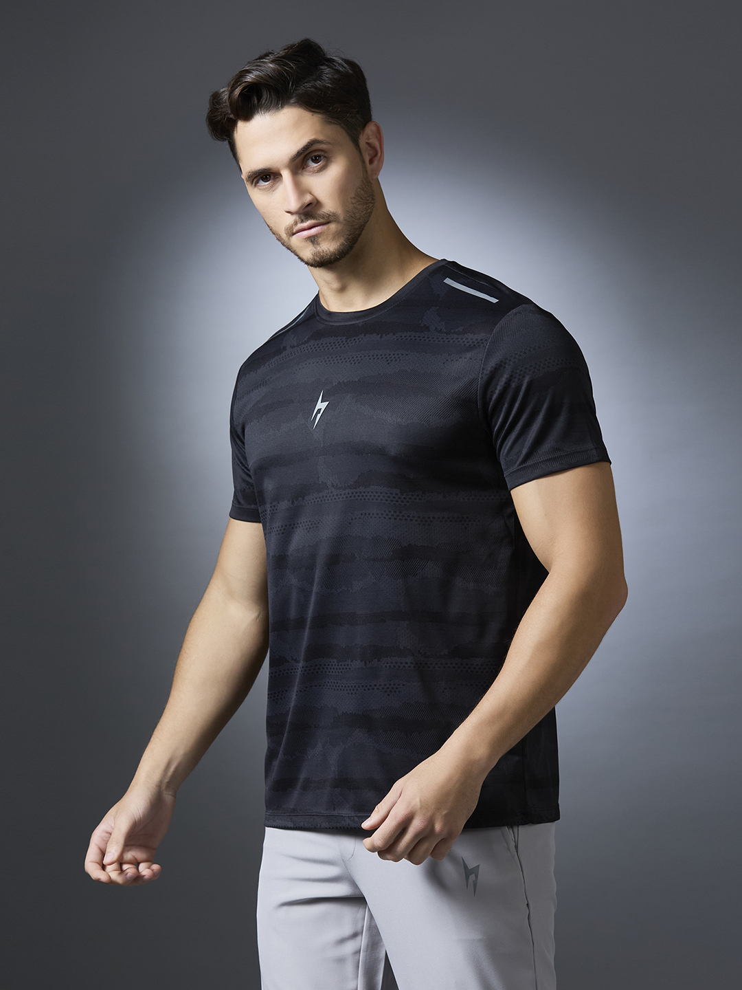 Hardik Pandya Men Turbo Round Neck Quick Dry Camo T-Shirt for Gym, Running, Yoga, Indoor & Outdoor Sports (3)