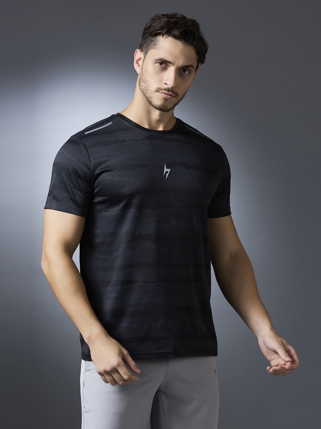 Hardik Pandya Men Turbo Round Neck Quick Dry Camo T-Shirt for Gym, Running, Yoga, Indoor & Outdoor Sports (5)