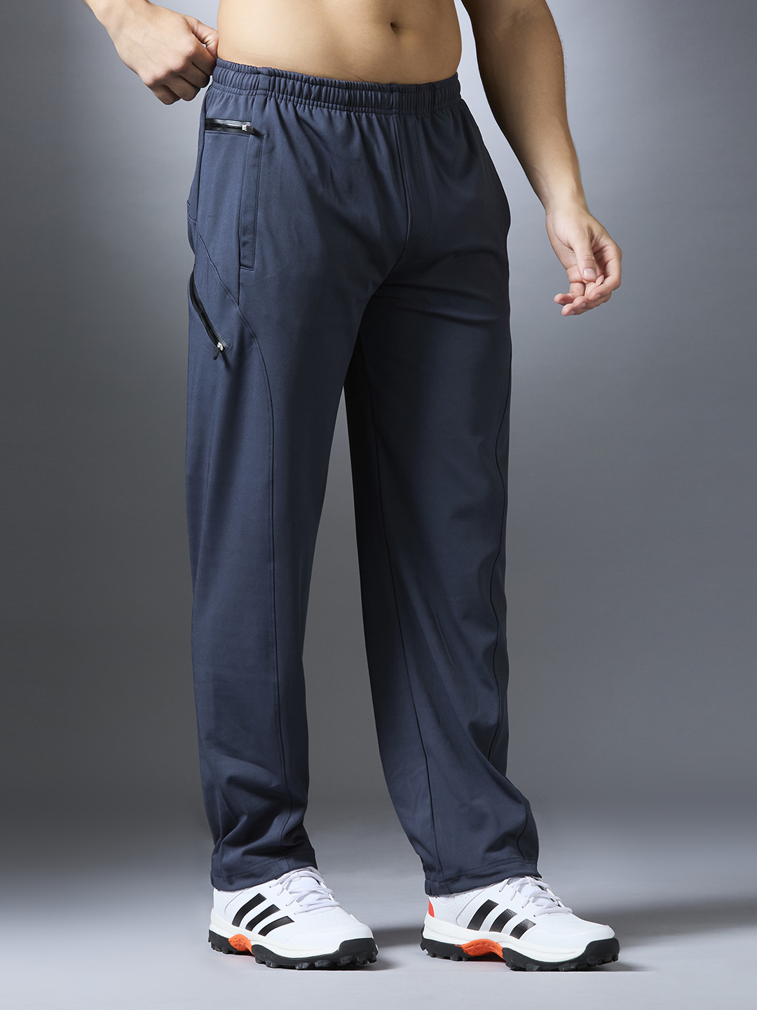 Hardik Pandya Men Utility Active Wear Dark Grey Track Pant for Workout, Gym, Running, Yoga, Indoor & Outdoor Sports (4)