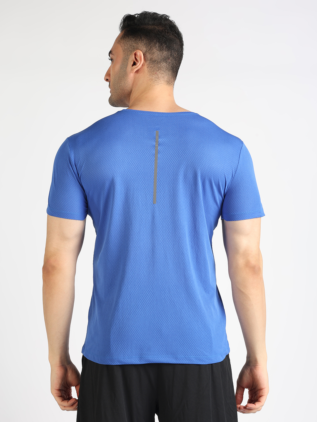 Hardik Pandya Men Wave Round Neck Quick Dry Royal Blue T-Shirt for Gym, Running, Yoga, Indoor & Outdoor Sports (5)