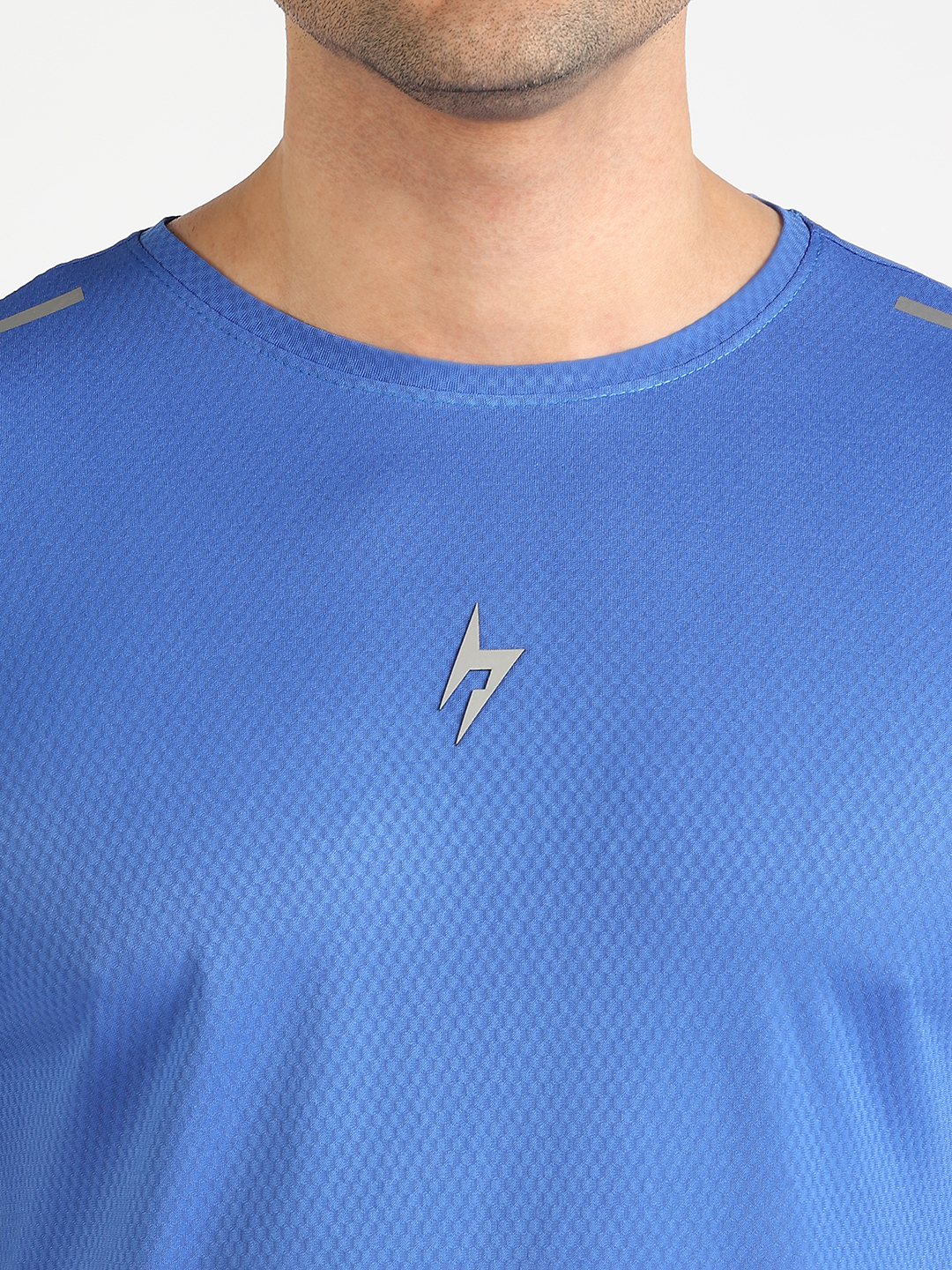 Hardik Pandya Men Wave Round Neck Quick Dry Royal Blue T-Shirt for Gym, Running, Yoga, Indoor & Outdoor Sports (9)