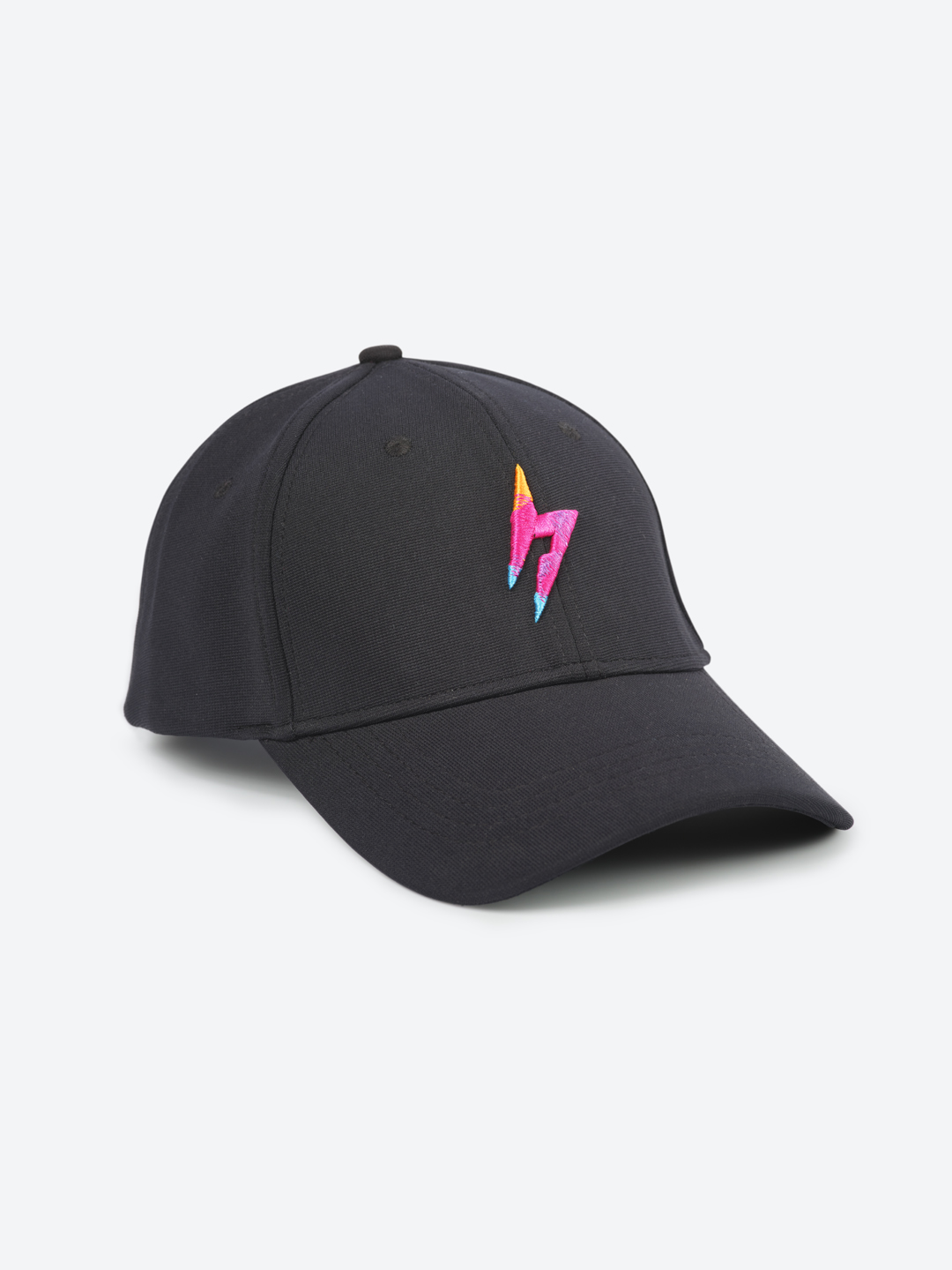 Hardik Pandya Stylish Neon Bolt Lightweight Adjustable Cap for Sports & Running (Black) (2)