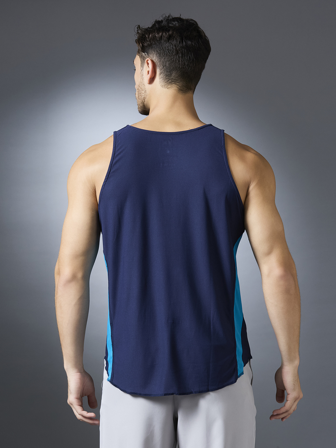 Hardik Pandya Velocity Regular Fit Sleeveless Vest in Light Blue for Men 
 (6)