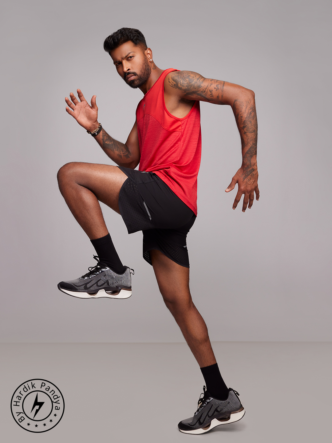 Vertex Regular Fit Vest in Red for Men