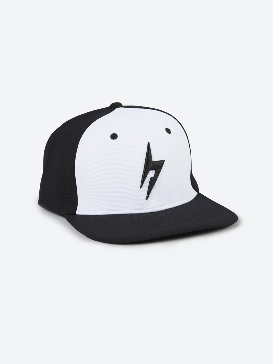 Hardik Pandya Bolt Mesh Snapback Adjustable Hiphop Polyester Cap (White Black) (2)