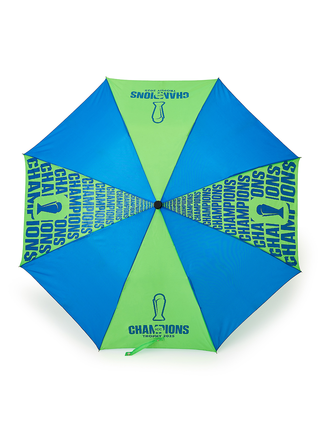 ICC Champion-2025 ICC Champions Trophy 2025 - 24 Inch 2-Fold Automatic Umbrella for Men and Women - Blue/Green (5)