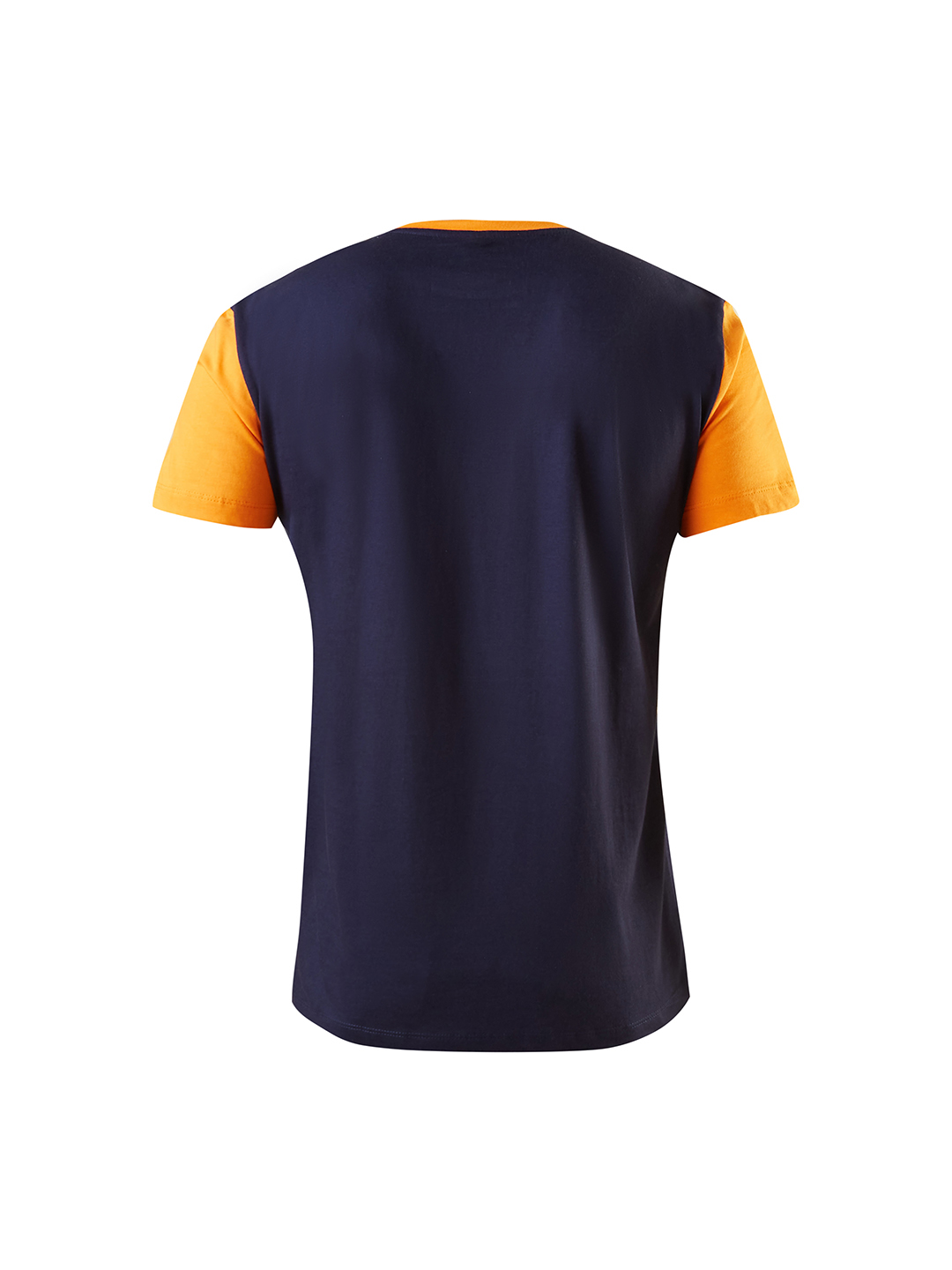 ICC Champion-2025 ICC Champions Trophy 2025 Men Navy Blue and Orange Graphic Printed Half Sleeves Round Neck Cotton T-Sh (7)