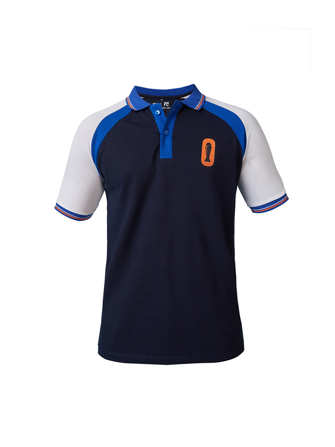 ICC Champion-2025 ICC Champions Trophy 2025 Men Navy Blue and White Half Sleeves Colorblocked Polo Collar T-Shirt (7)