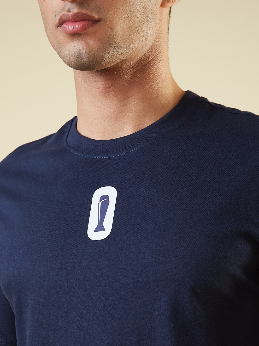 ICC Champion-2025 ICC Champions Trophy 2025 Men Navy Blue Graphic Printed Half Sleeves Round Neck Cotton Oversized T-Shi (3)