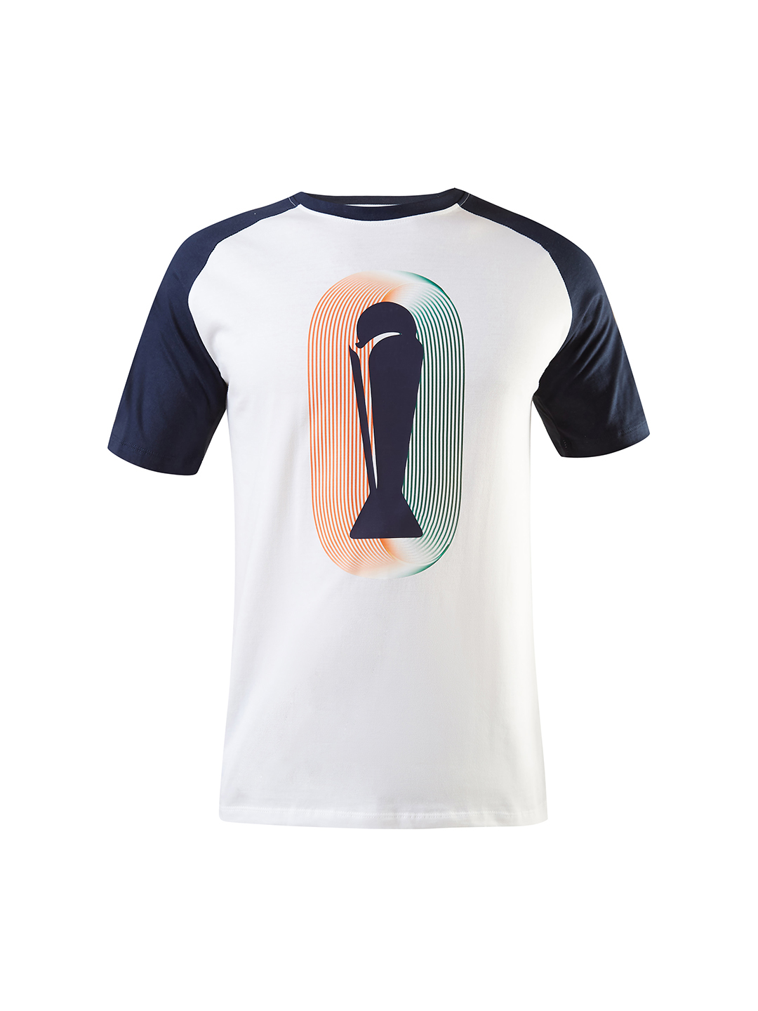 ICC Champion-2025 ICC Champions Trophy 2025 Men White and Blue Colorblocked Printed Half Sleeves Round Neck Cotton T-Shi (6)