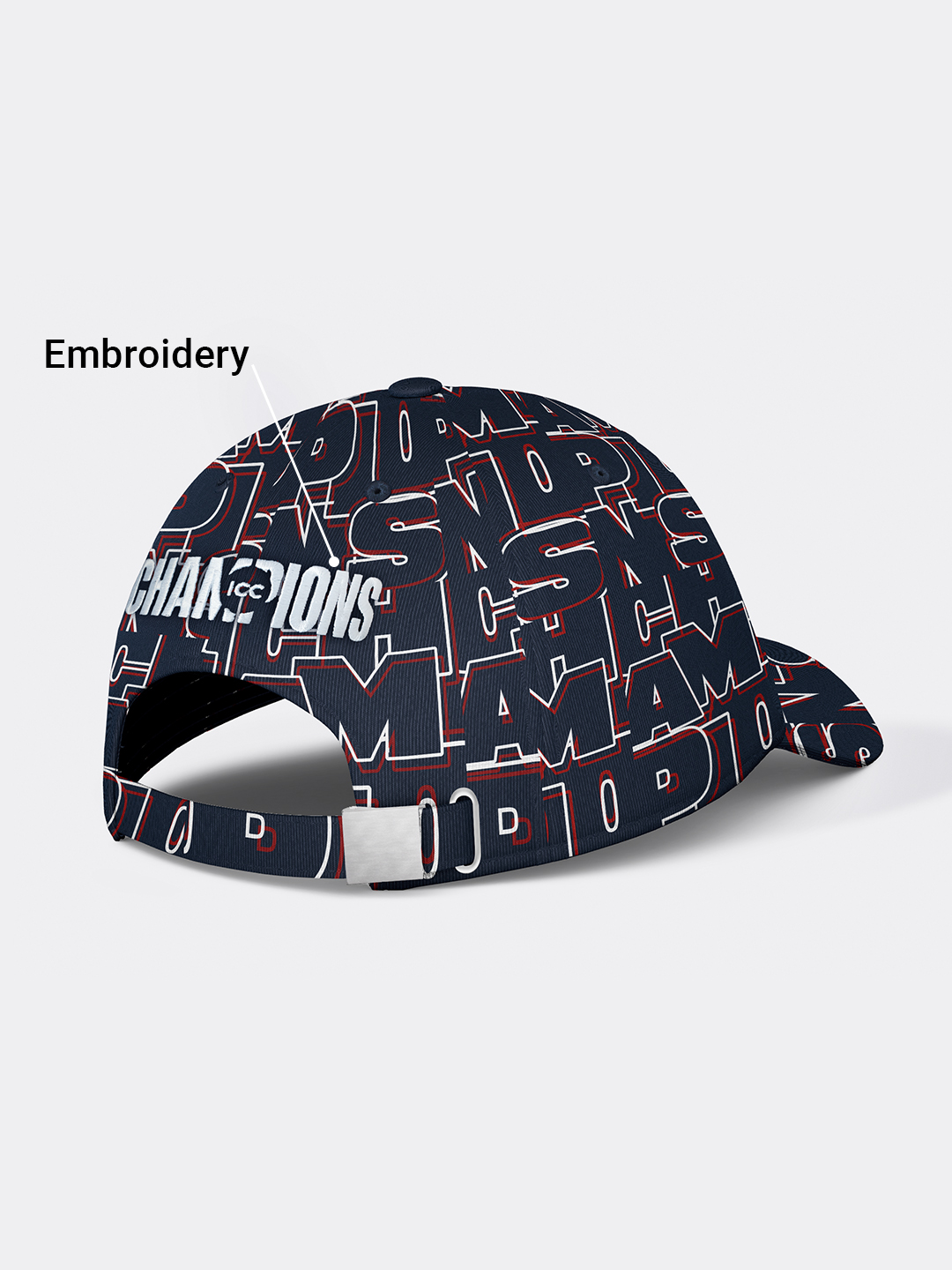 ICC Champions Typography Printed Baseball Cap (2)